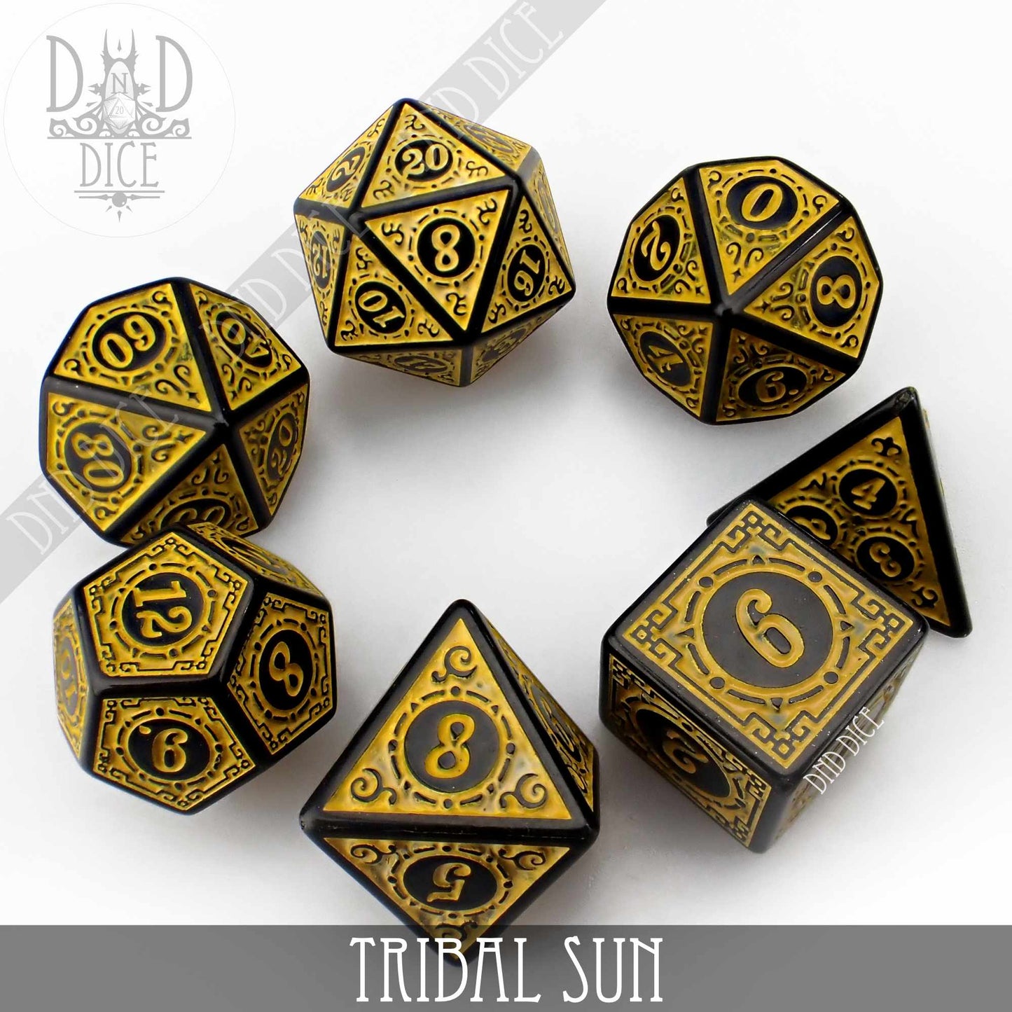 Tribal Sun Dice Set