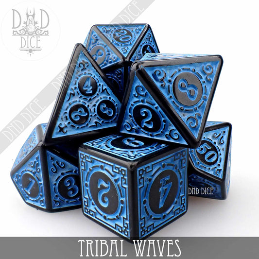 Tribal Waves Dice Set