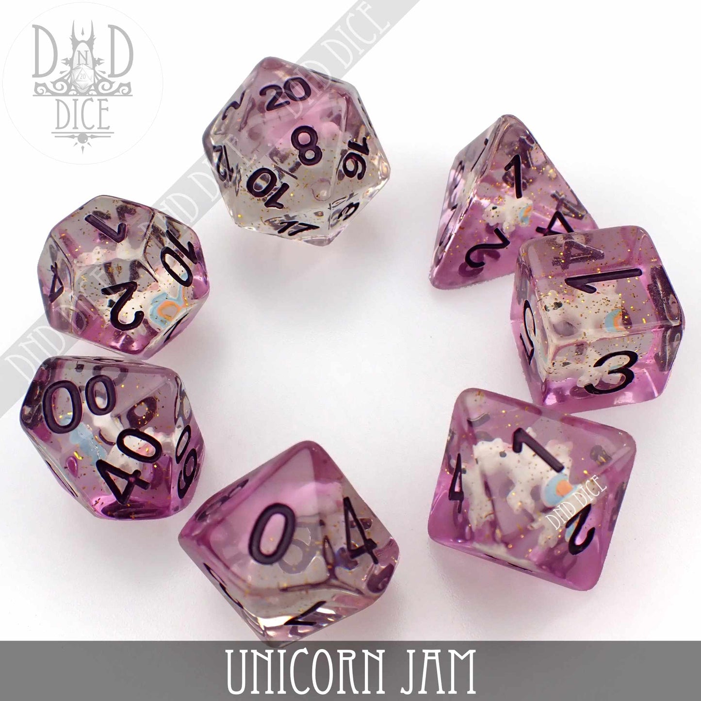 Unicorn Jam Dice Set