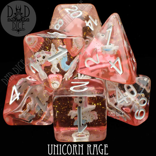 Unicorn Rage Dice Set