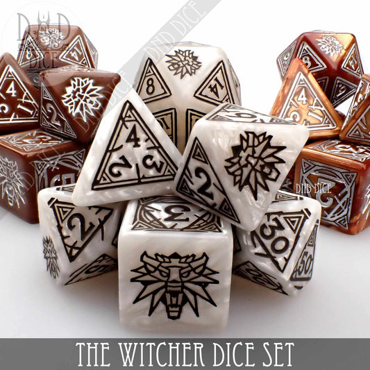 The Witcher Dice Set and Coin - Geralt