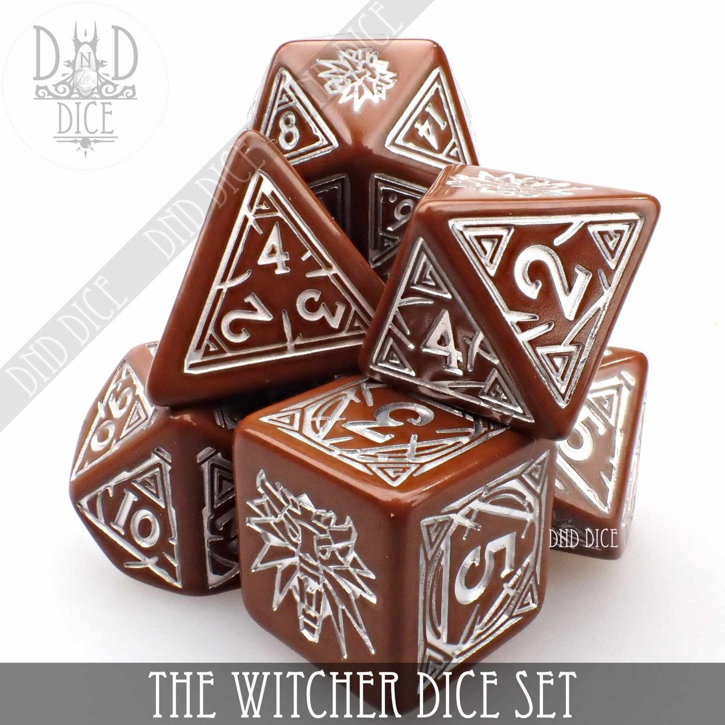 The Witcher Dice Set and Coin - Geralt