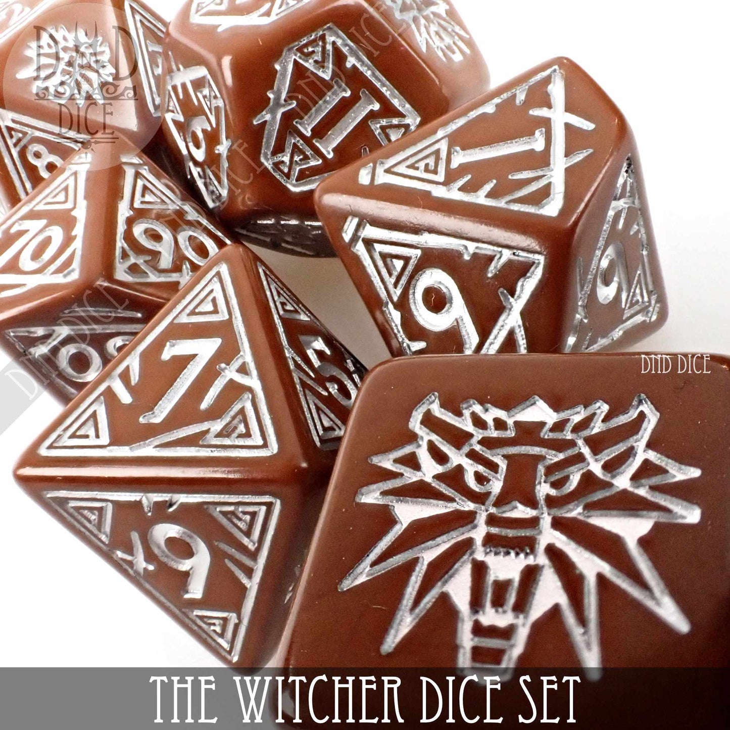 The Witcher Dice Set and Coin - Geralt