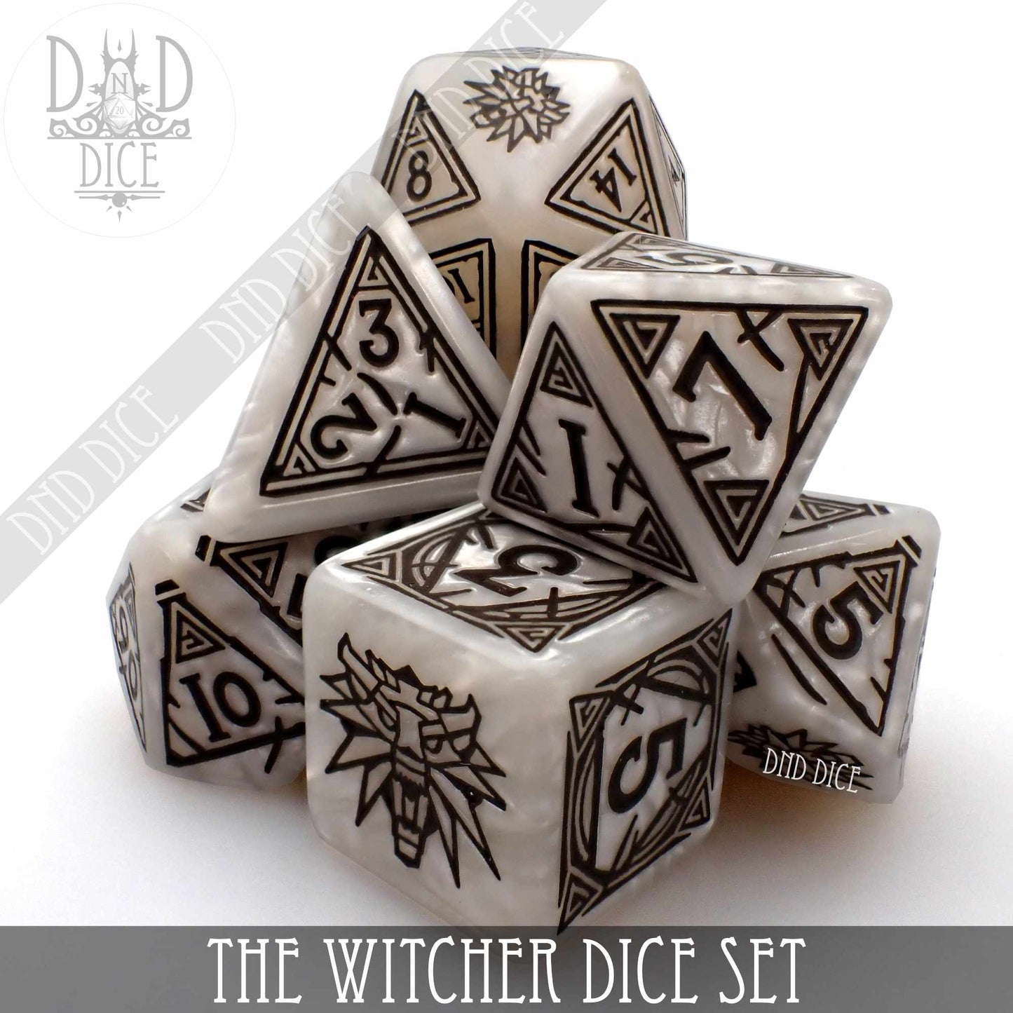 The Witcher Dice Set and Coin - Geralt