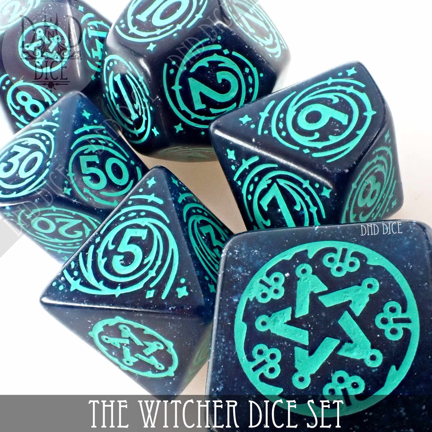 The Witcher Dice Set and Coin - Yennefer