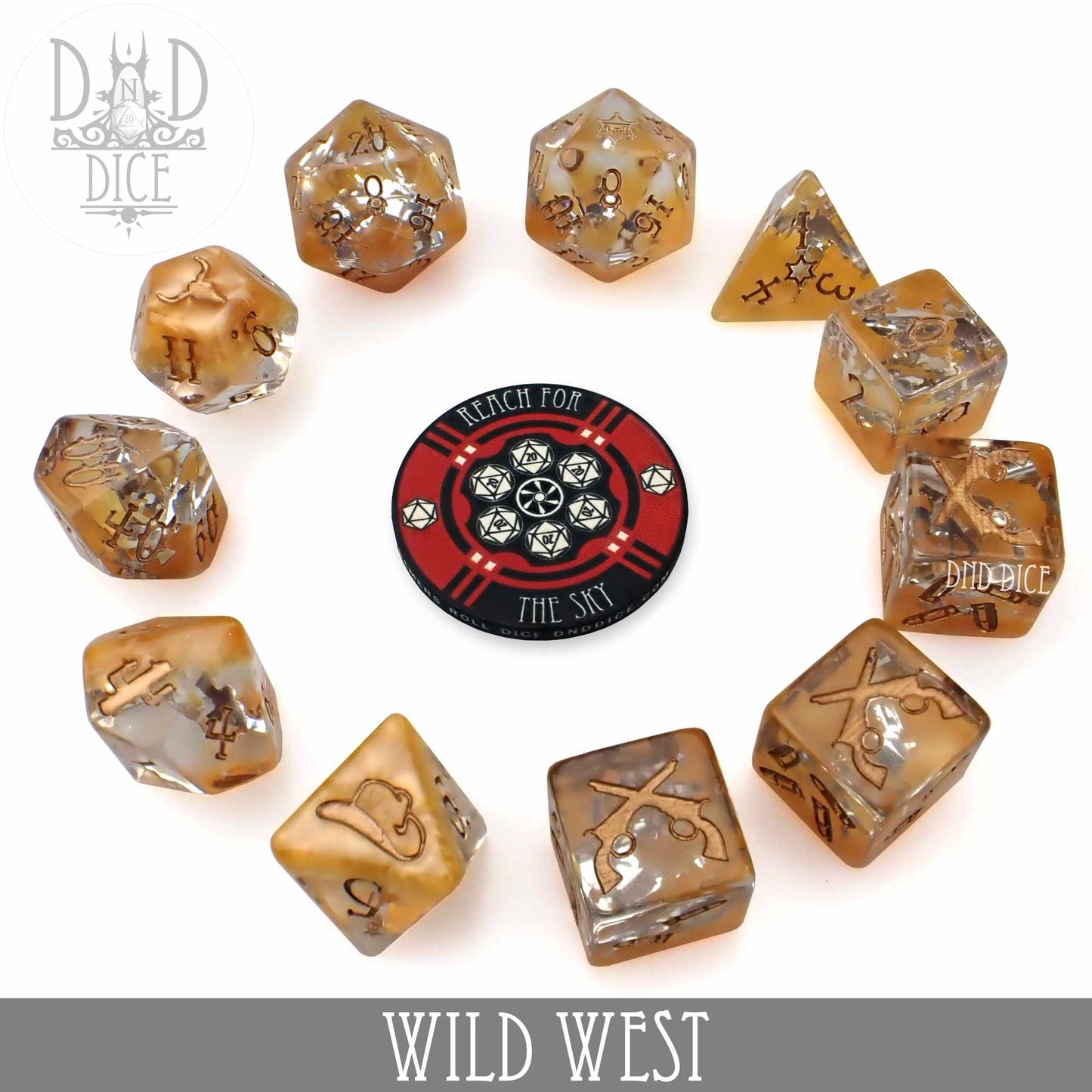 Wild West 11 Dice Set