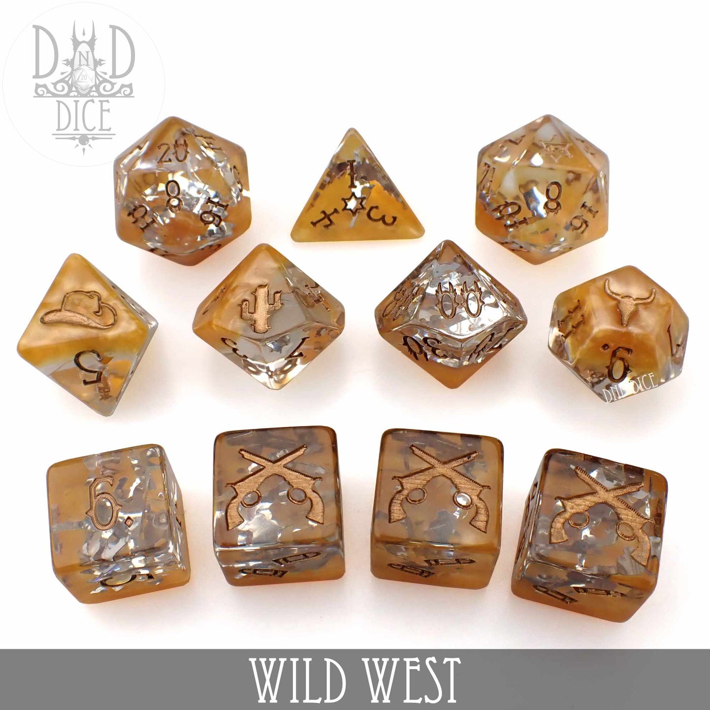 Wild West 11 Dice Set