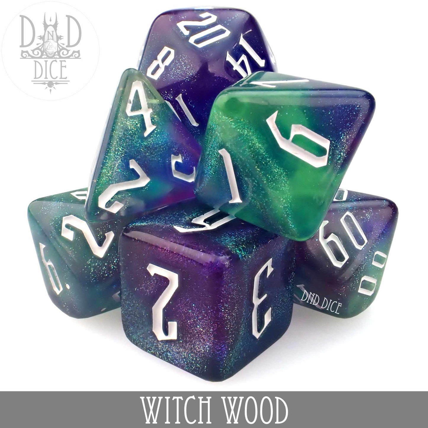 Witch Wood Dice Set