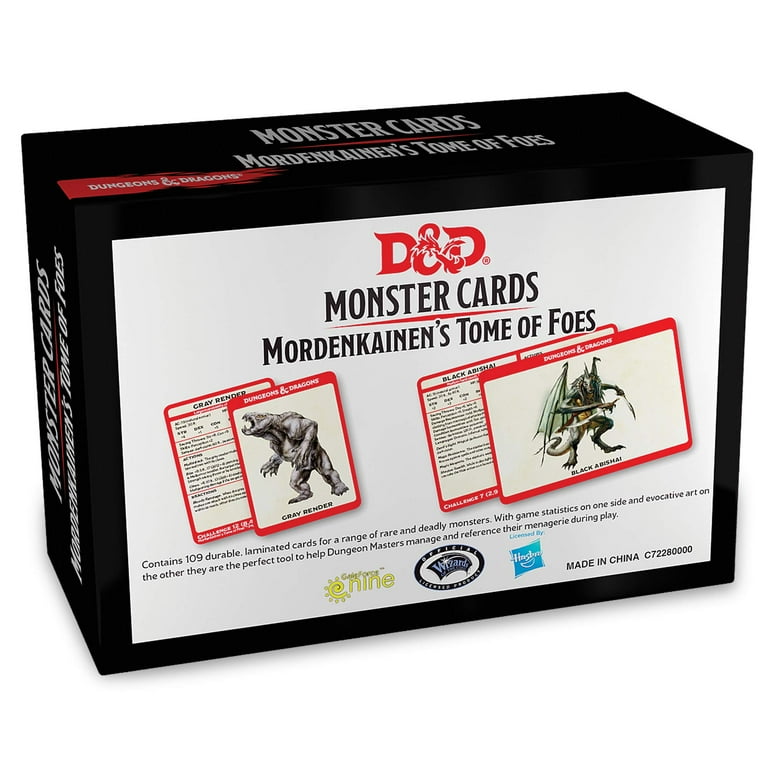 D&D: Monster Cards - Mordenkainen's Tome of Foes - Golden Apple Comics