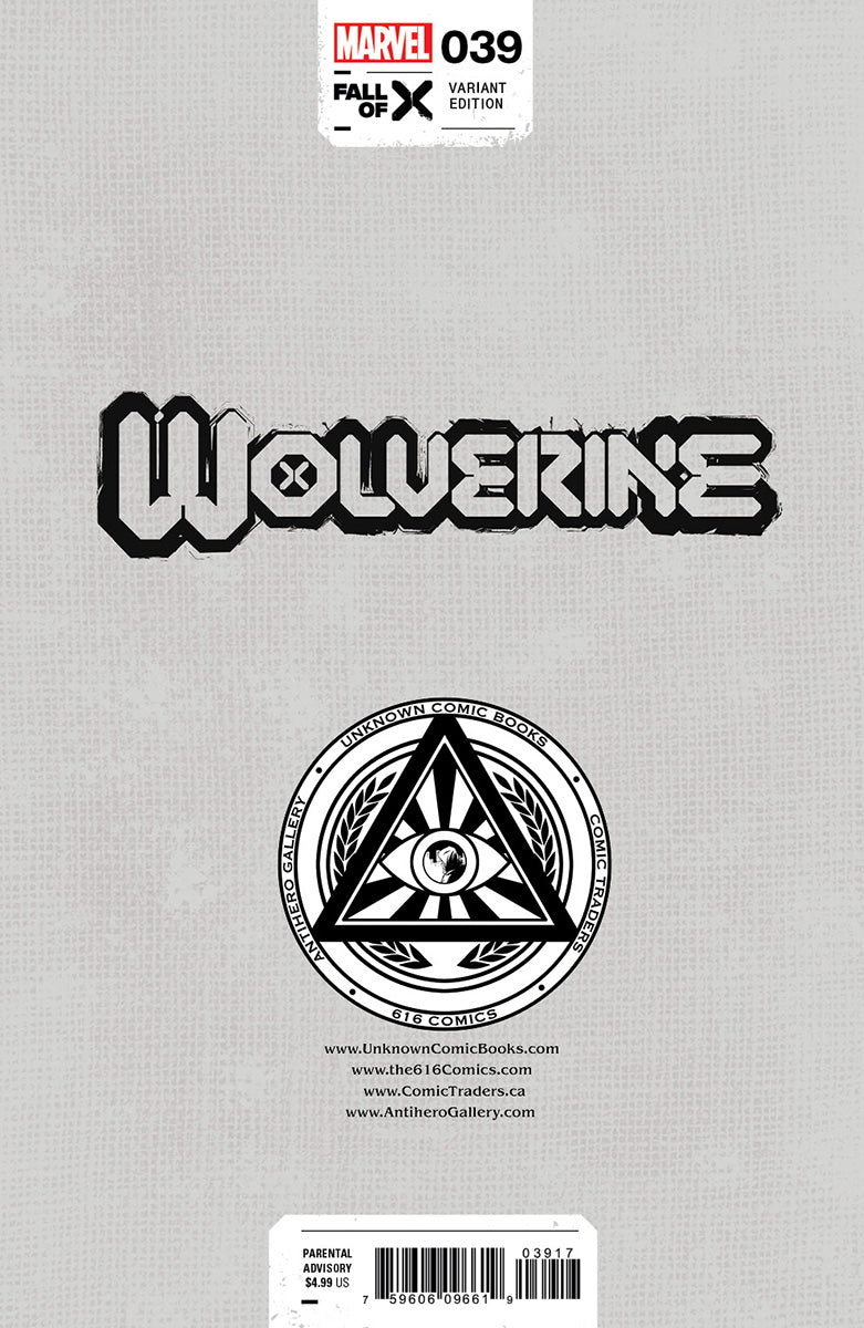 [2 Pack] Wolverine #39 [Fall] Unknown Comics Stephen Segovia Exclusive Var (11/22/2023)
