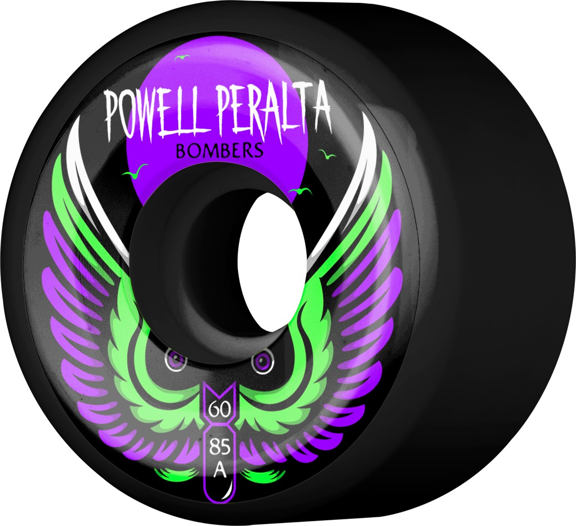 Powell Peralta Bombers III Black 60mm Skateboard Wheels