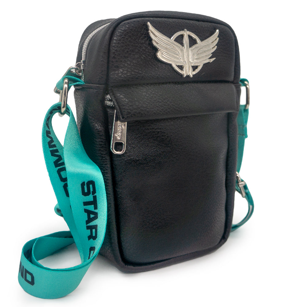 Crossbody Wallet - Lightyear Star Command Silver Wings Logo