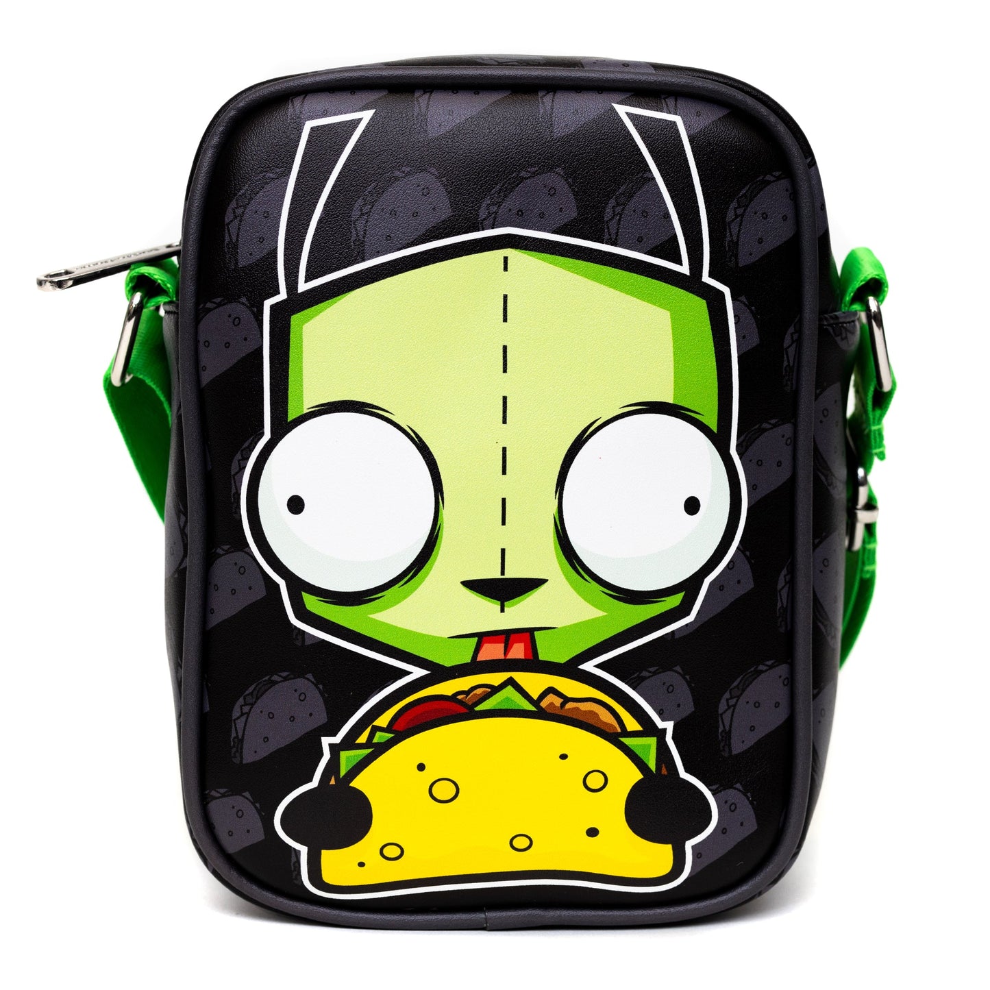 Nickelodeon Bag, Cross Body, Invader Zim GIR Taco Pose With Taco Print ...