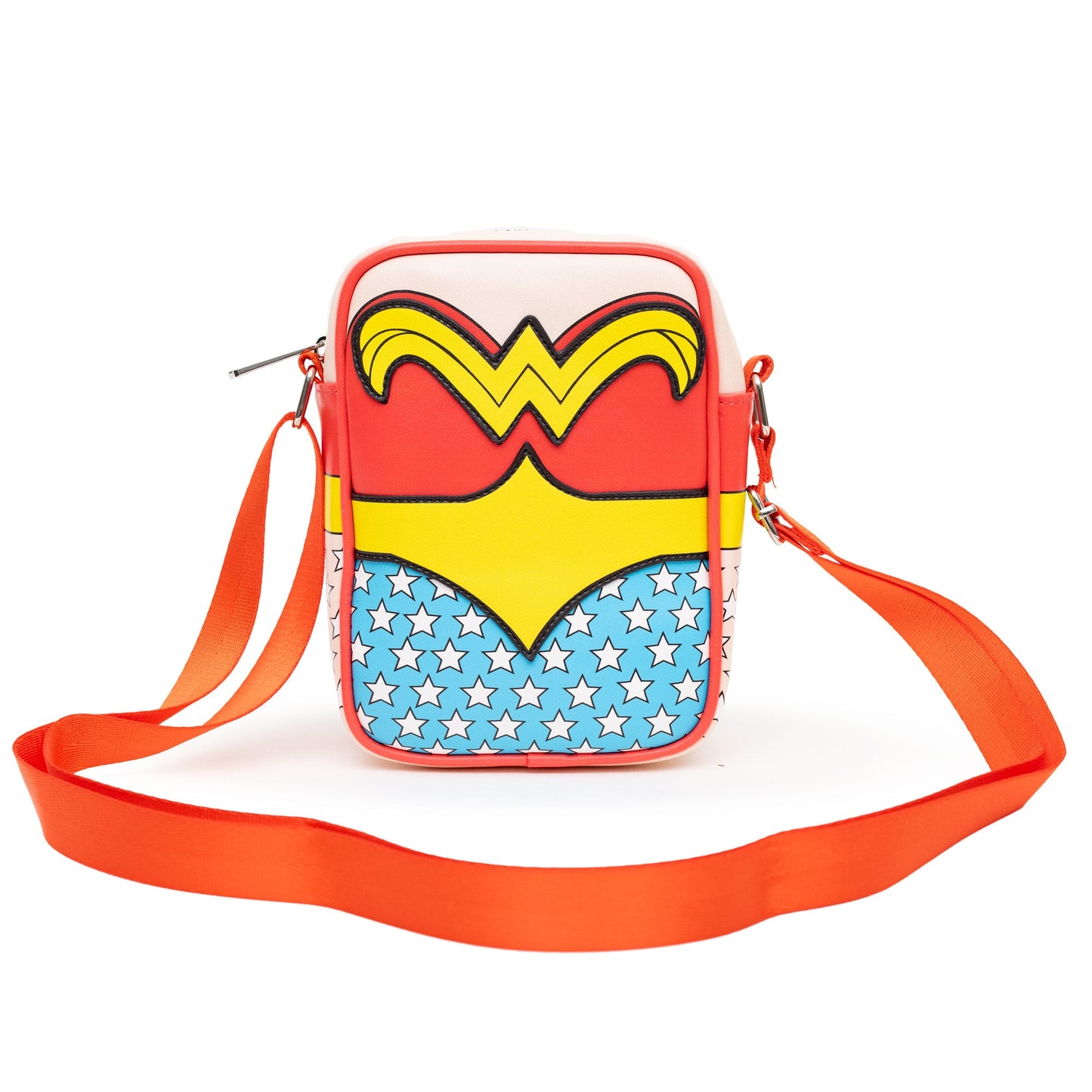 DC Comics Bag, Cross Body, Wonder Woman Body Character Close Up, Vegan Leather