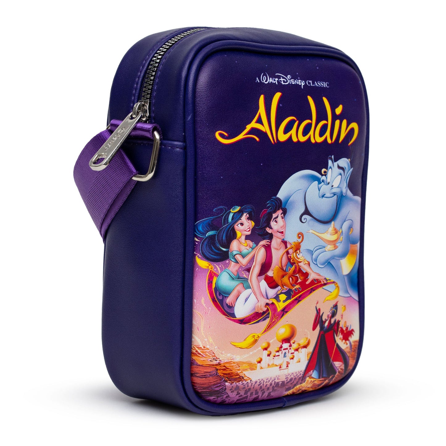 Disney Bag, Cross Body, Aladdin VHS Movie Box Replica, Vegan Leather