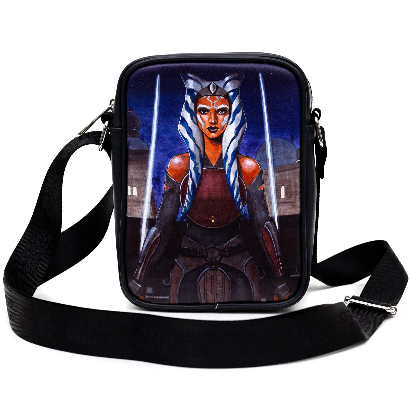 Star Wars Bag and Wallet Combo, Star Wars Ahsoka Tano Pose and Icon Black, Vegan Leather