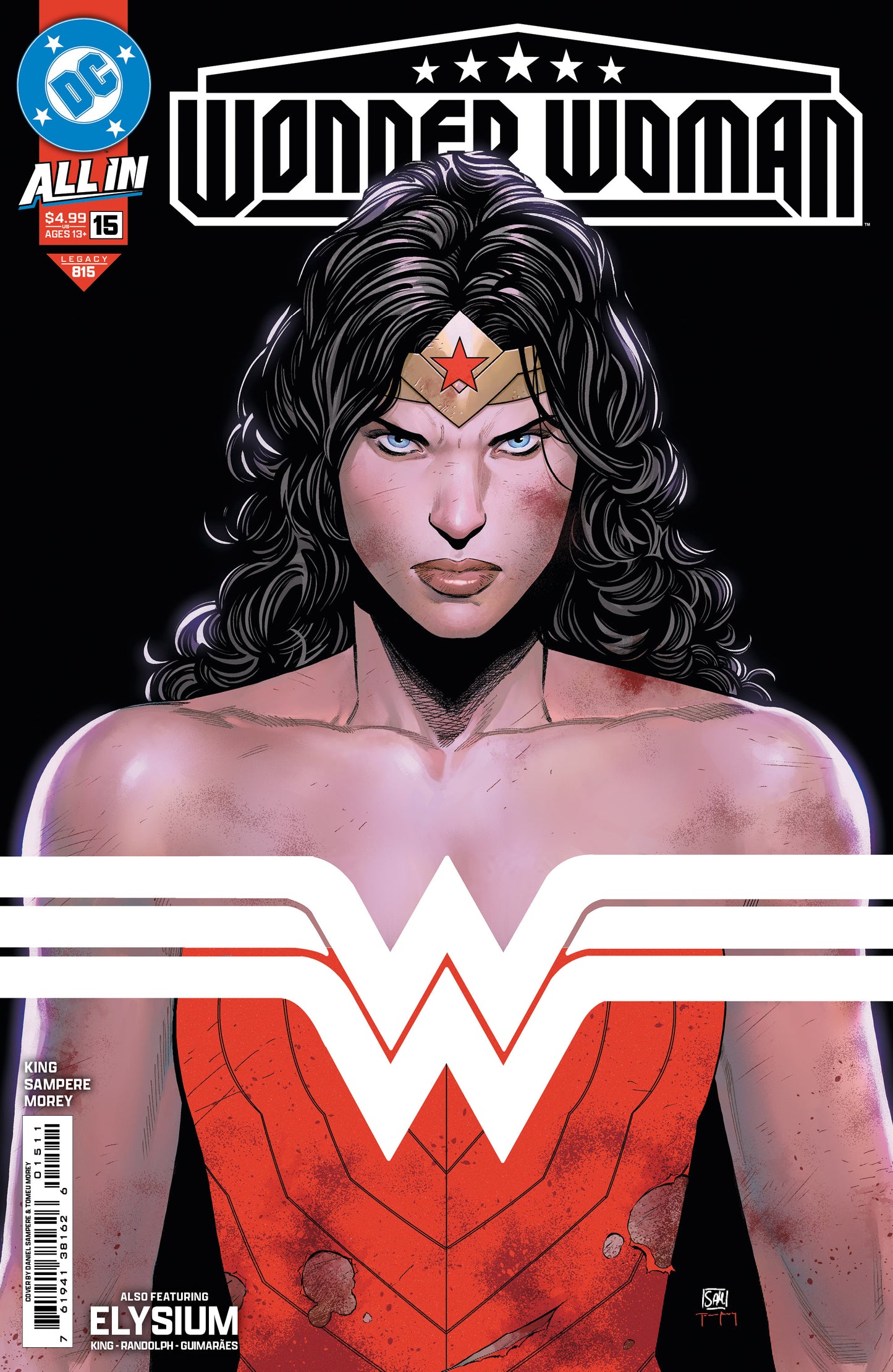 Wonder Woman #15 A Daniel Sampere Tom King (11/20/2024) Dc