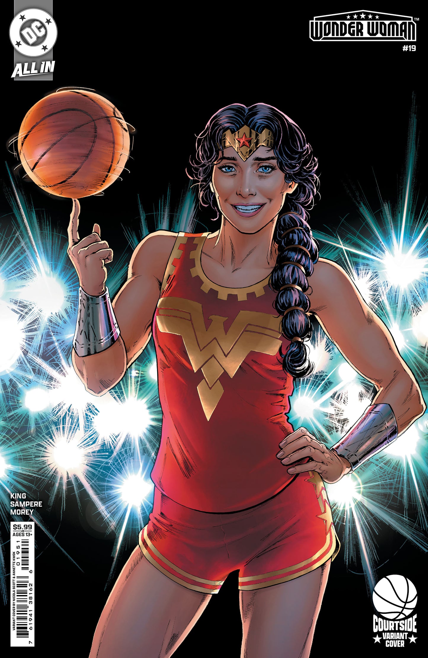Wonder Woman #19 D Nicola Scott Courtside Basketball Variant (03/26/2025) Dc