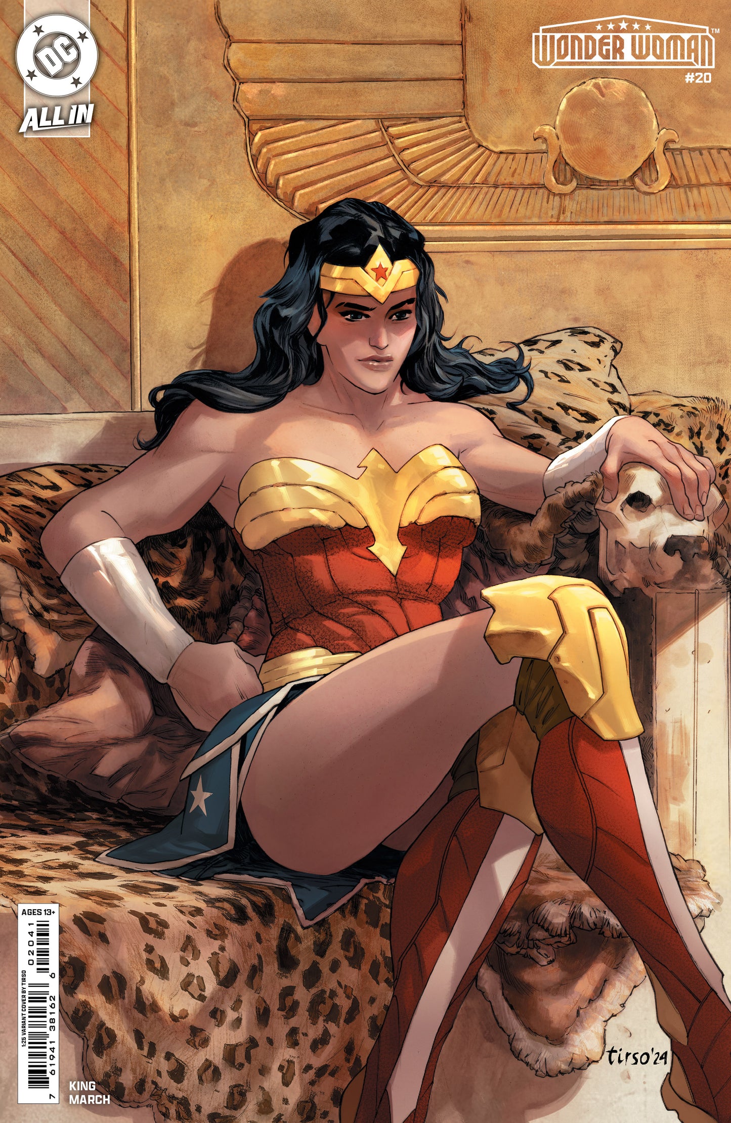 Wonder Woman #20 D 1:25 Tirso Variant (04/16/2025) Dc