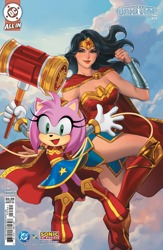 Wonder Woman #33 E Lesley Leirix Li Dc X Sonic Variant (05/20/2026) Dc - Golden Apple Comics