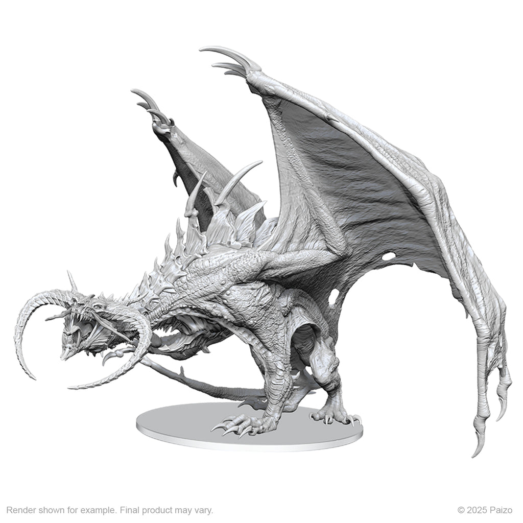 Pathfinder: Battles Deep Cuts - Diabolic Dragon Boxed Miniature - Unpainted - Golden Apple Comics