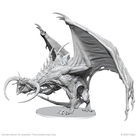 Pathfinder: Battles Deep Cuts - Diabolic Dragon Boxed Miniature - Unpainted - Golden Apple Comics