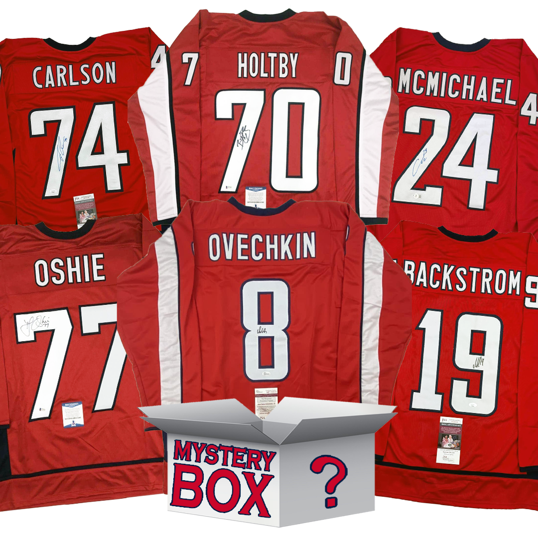 Autographed/Signed Washington Hockey Jersey Mystery Box with PSA JSA or Beckett COA