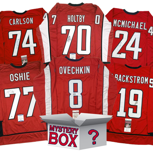 Autographed/Signed Washington Hockey Jersey Mystery Box with PSA JSA or Beckett COA