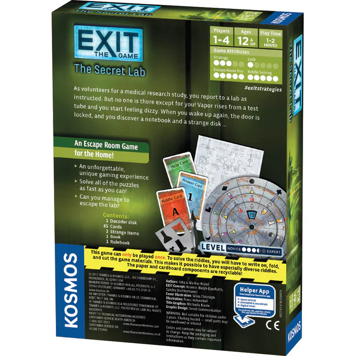 EXIT: The Secret Lab - Golden Apple Comics
