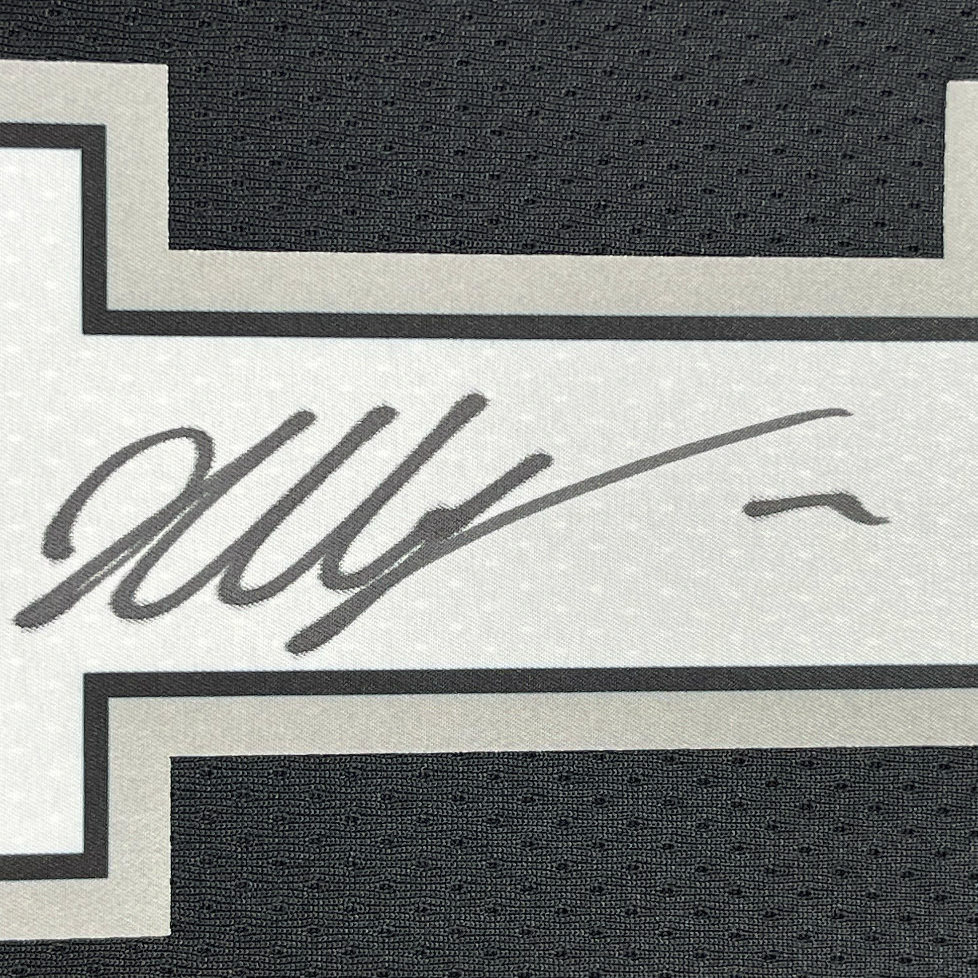 Framed Autographed/Signed Victor Wembanyama 35x39 San Antonio Spurs Black Authentic Swingman Basketball Jersey Fanatics COA - Golden Apple Comics