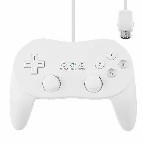 Wired Classic Controller (2) - White (Pro Style) - Wii & Wii-U