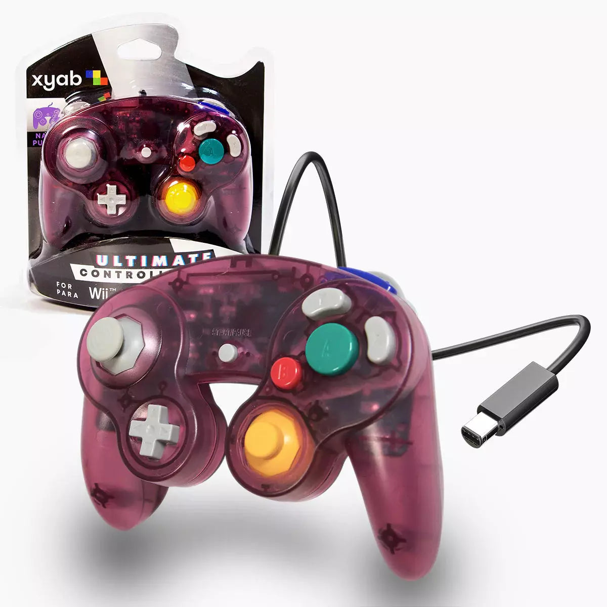 Wired Controller - Compatible With CameCube® / Wii® / Wii U® / Switch® (XYAB)