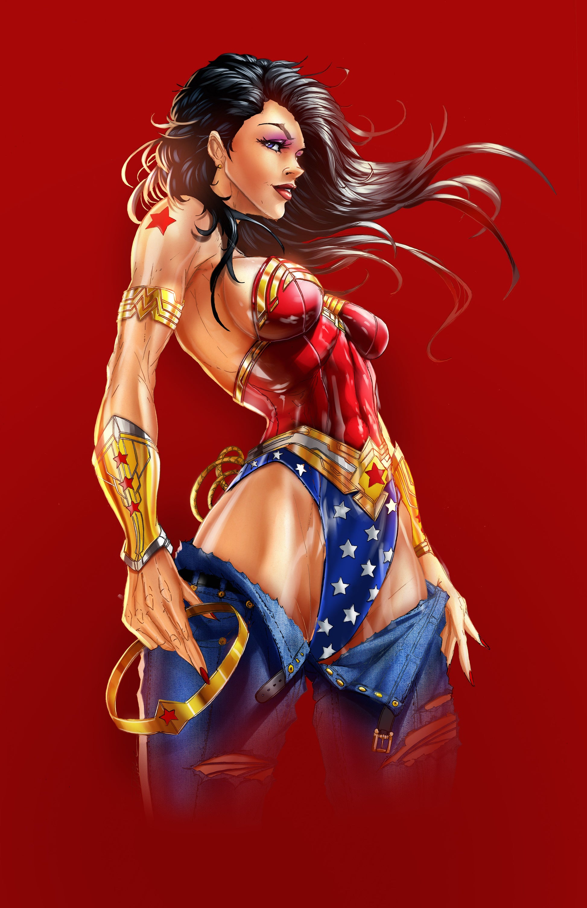 2023 Amazon Princess Red Metal Cosplay Variant Comic - Golden Apple Comics