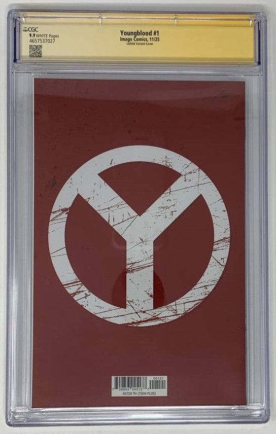 Youngblood #1 (2025) K 1:500 Rob Liefeld Signed Cgc 9.9 Foil Variant (11/12/2025) Image
