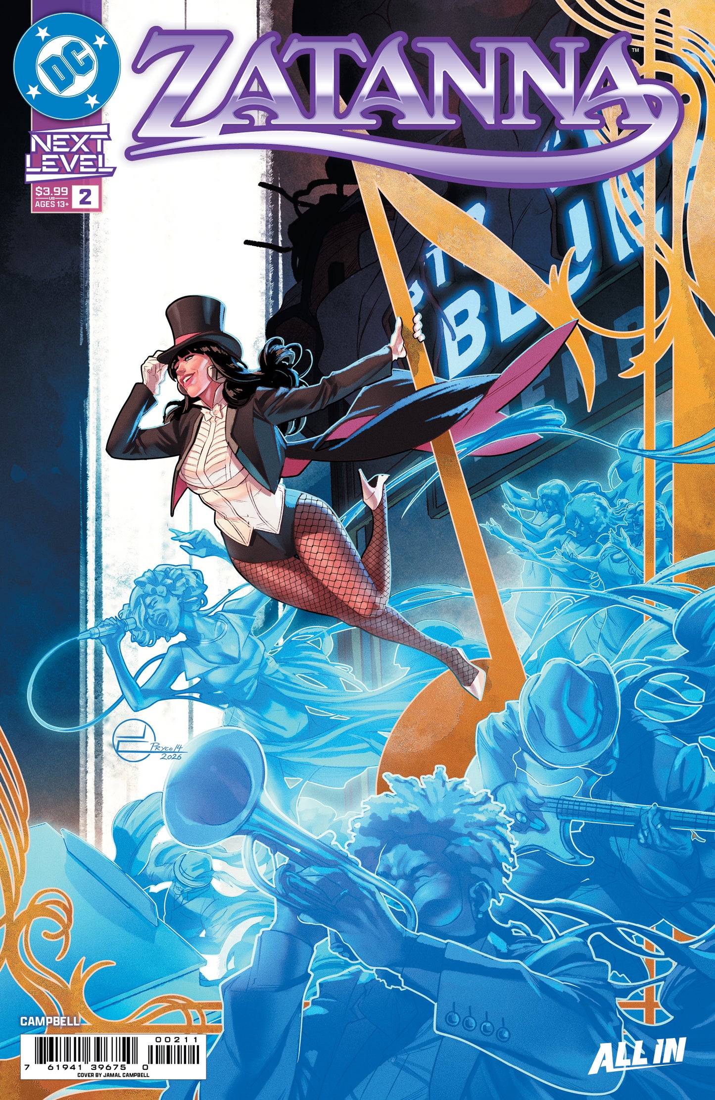 Zatanna (2026) #2 A Jamal Campbell (05/27/2026) Dc - Golden Apple Comics