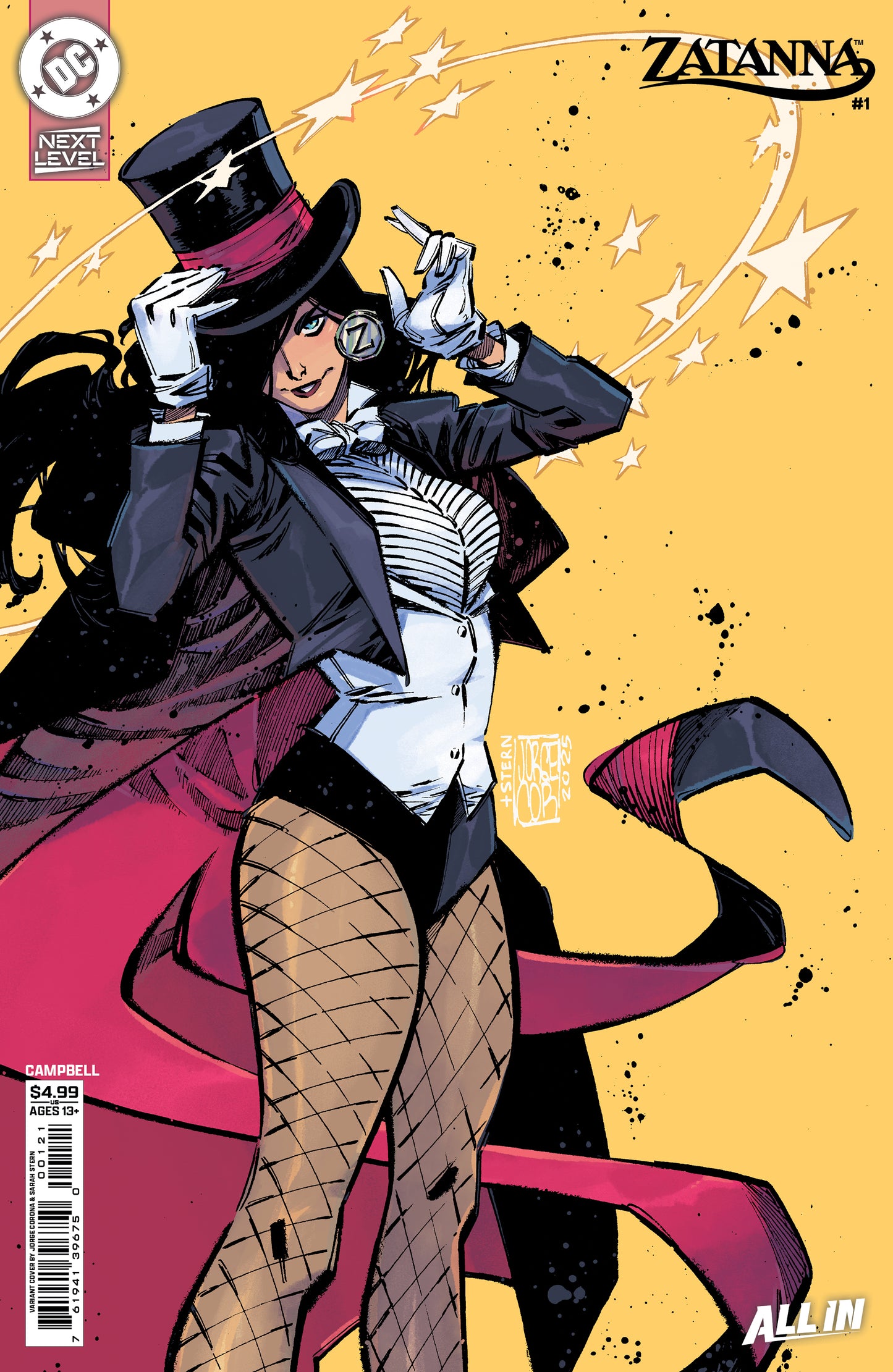 Zatanna (2026) #1 D Jorge Corona Next Level Variant (04/29/2026) Dc - Golden Apple Comics