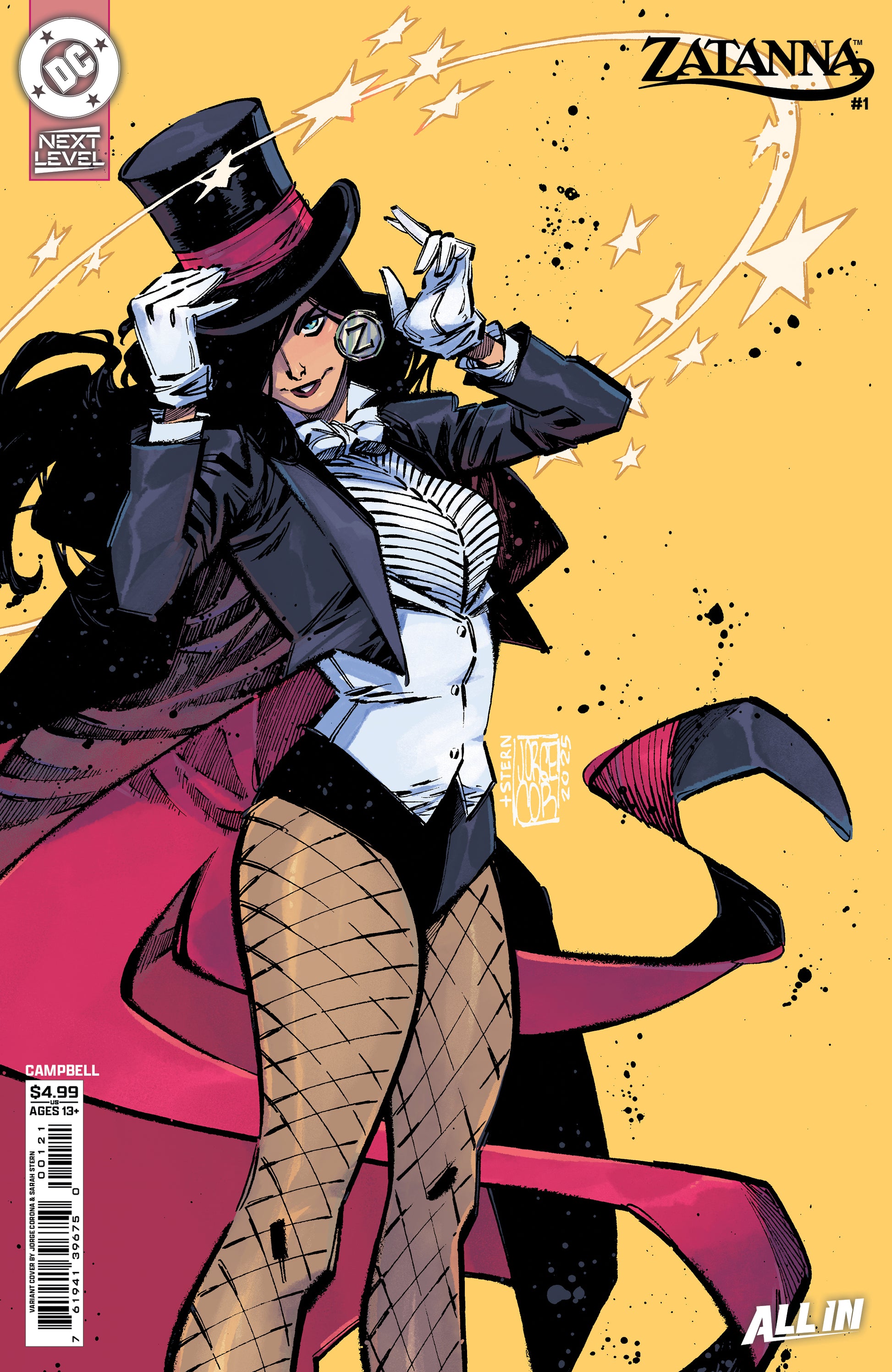 Zatanna (2026) #1 D Jorge Corona Next Level Variant (04/29/2026) Dc - Golden Apple Comics