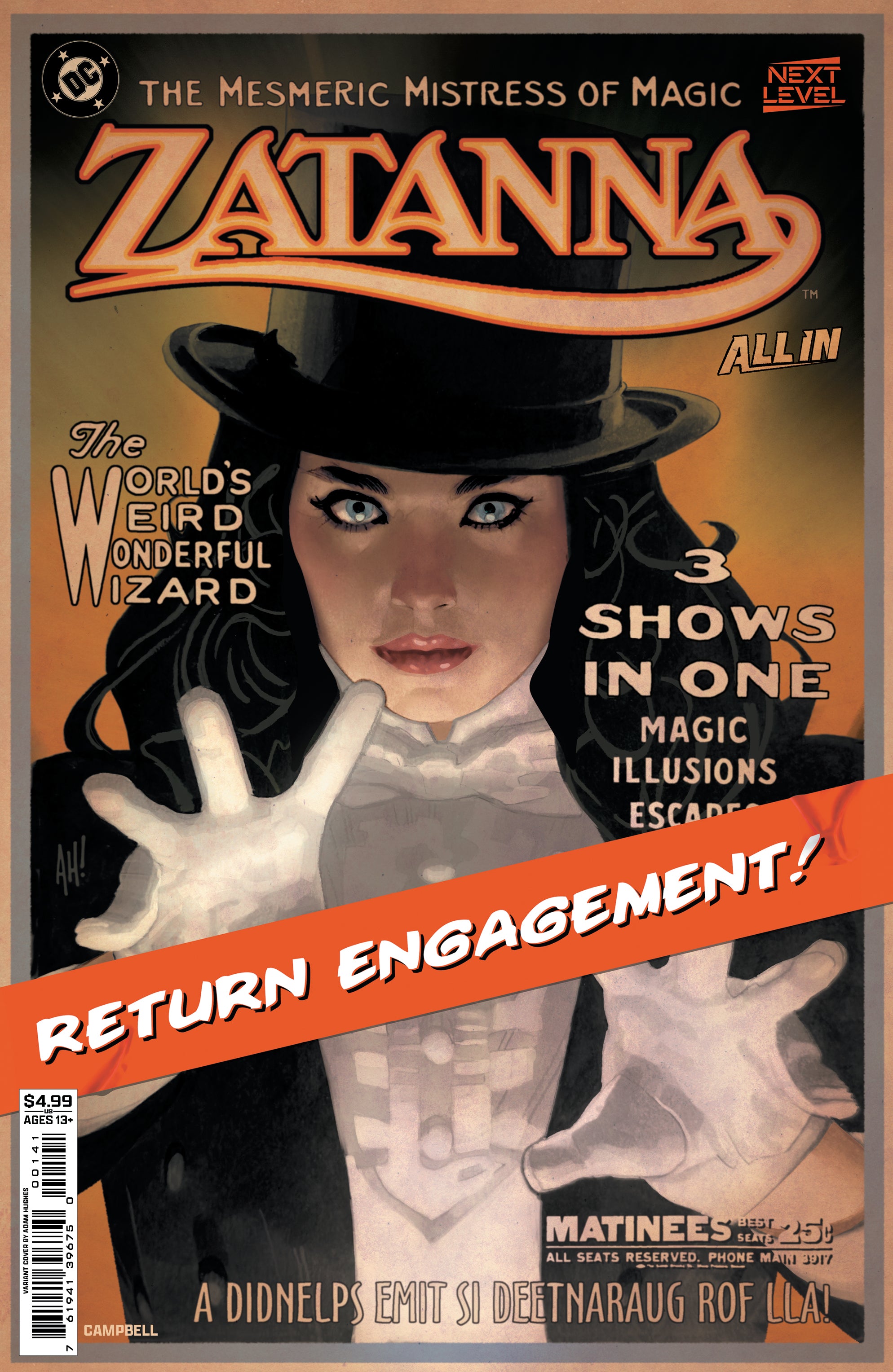 Zatanna (2026) #1 C Adam Hughes Variant (04/29/2026) Dc | Golden