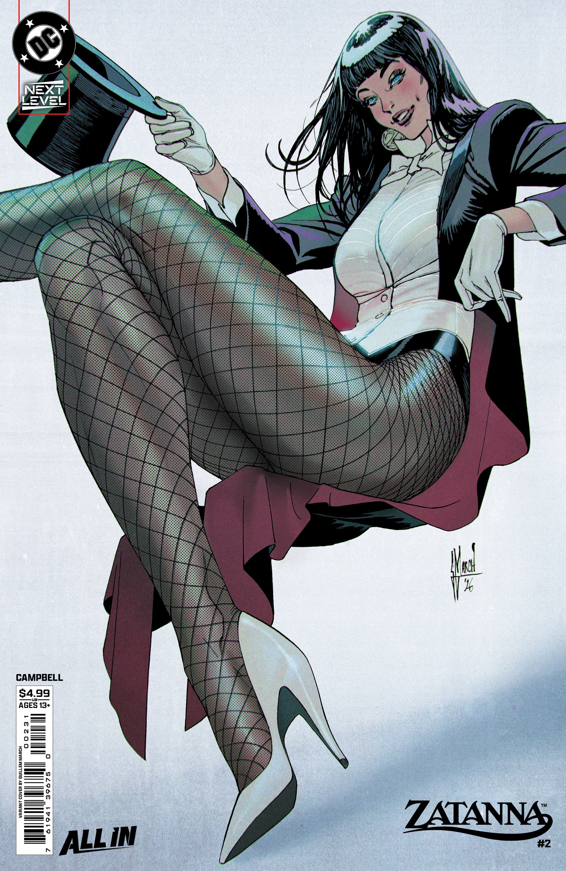 Zatanna (2026) #2 C Guillem March Variant (05/27/2026) Dc - Golden Apple Comics