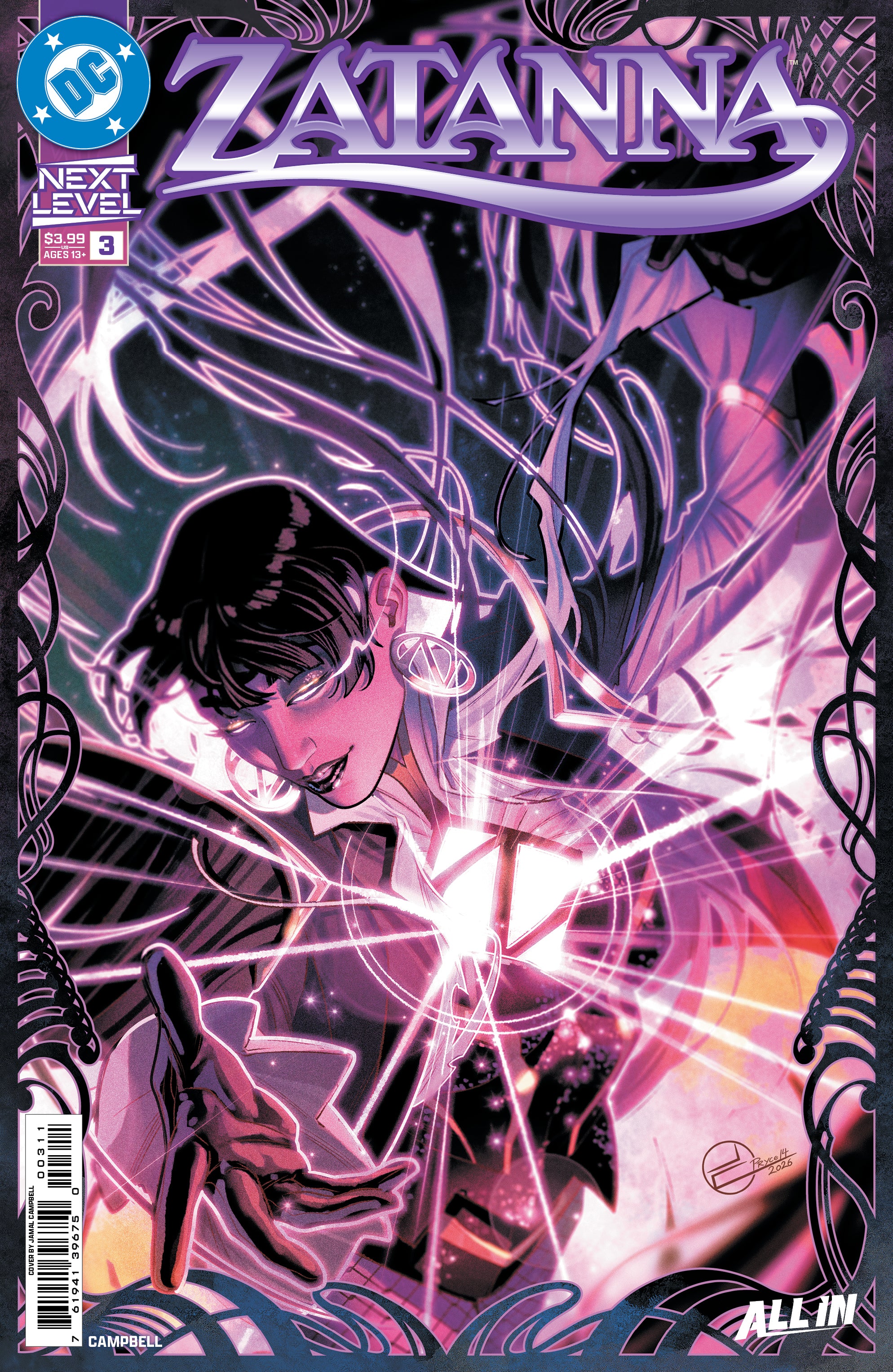 Zatanna (2026) #3 A Jamal Campbell (06/24/2026) Dc