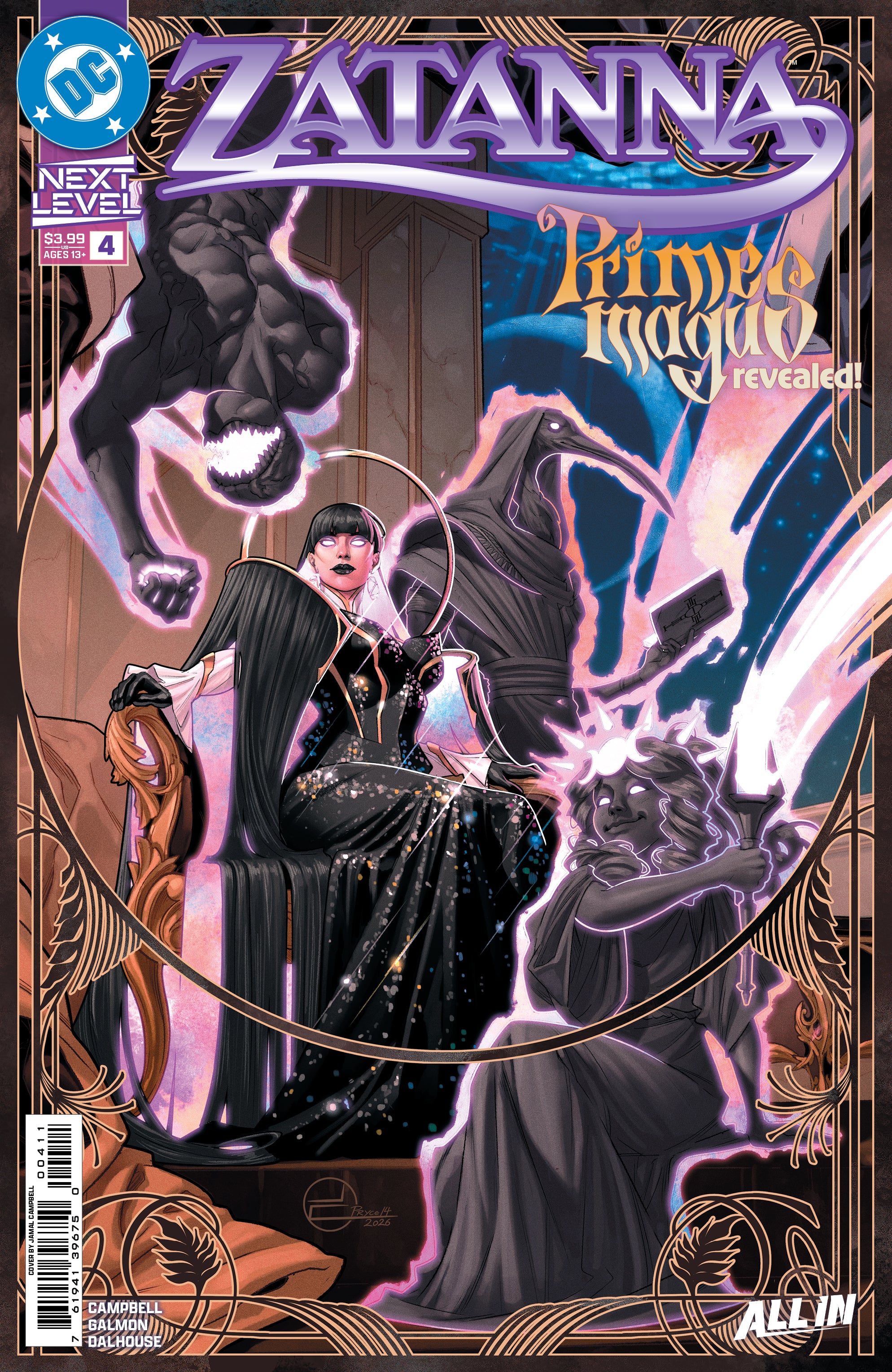 Zatanna #4 A Jamal Campbell (07/22/2026) Dc | Golden Apple Comics