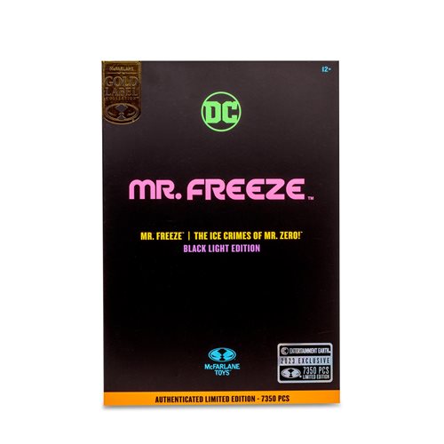 DC Multiverse Mr. Freeze Black Light Gold Label 7-Inch Scale Action Figure - Entertainment Earth Exclusive