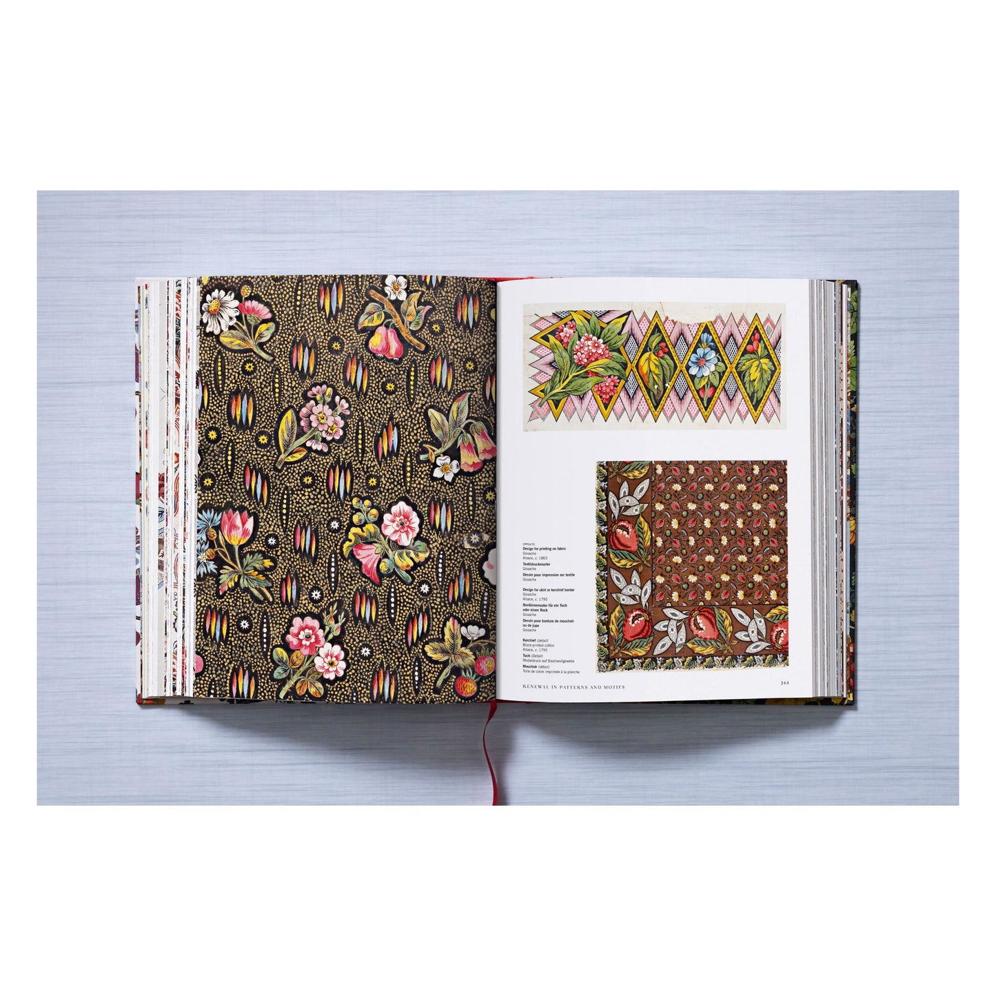 Printed Fabrics. From the 16th century until today (German, French, English)