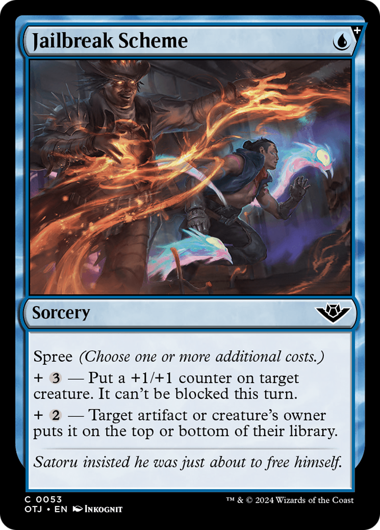 Jailbreak Scheme (OTJ-053) - Outlaws of Thunder Junction: (spree) Foil