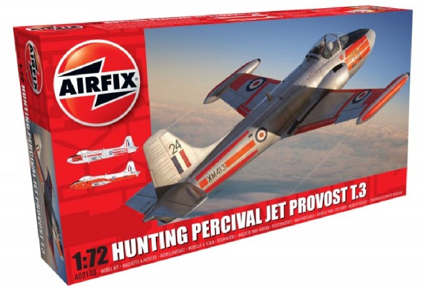 Airfix 2103 1/72 Hunting T3/T4 Percival Jet Provost Aircraft