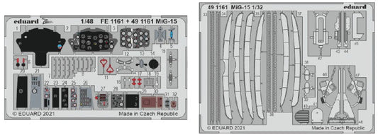 Eduard 491161 1/48 Aircraft- MiG15 for BOM & Hobby 2000 (Painted)