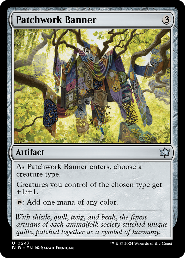 Patchwork Banner (BLB-247) - Bloomburrow