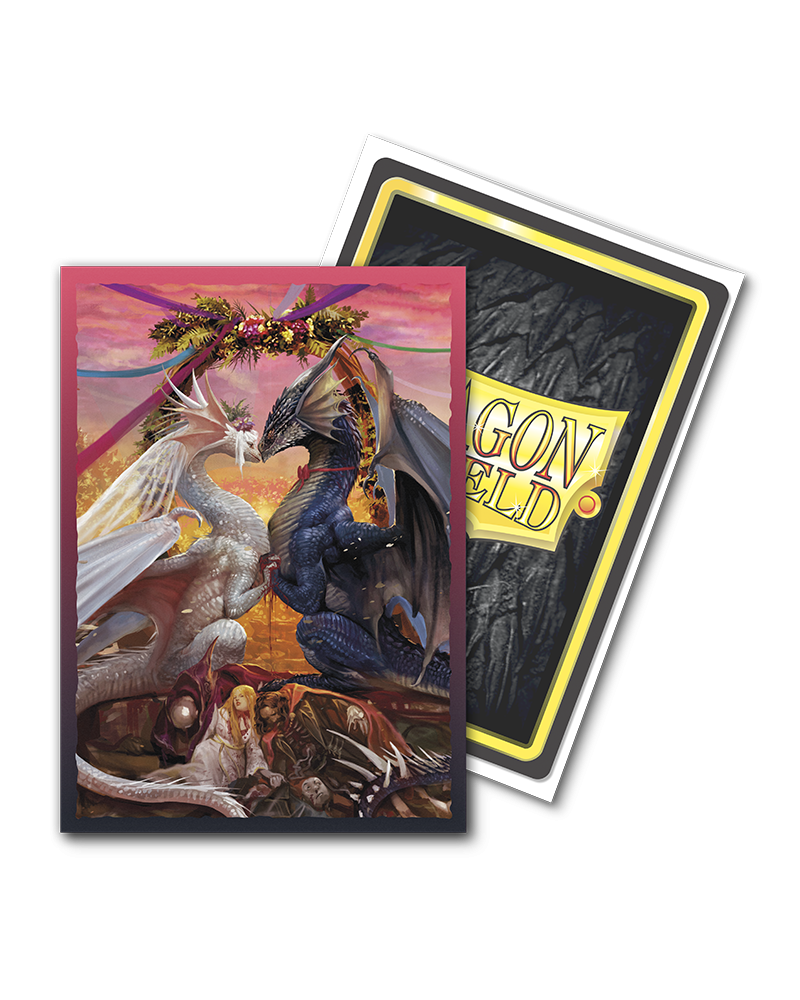 Dragon Shield: Standard 100ct Brushed Art Sleeves - Valentine Dragons 2023