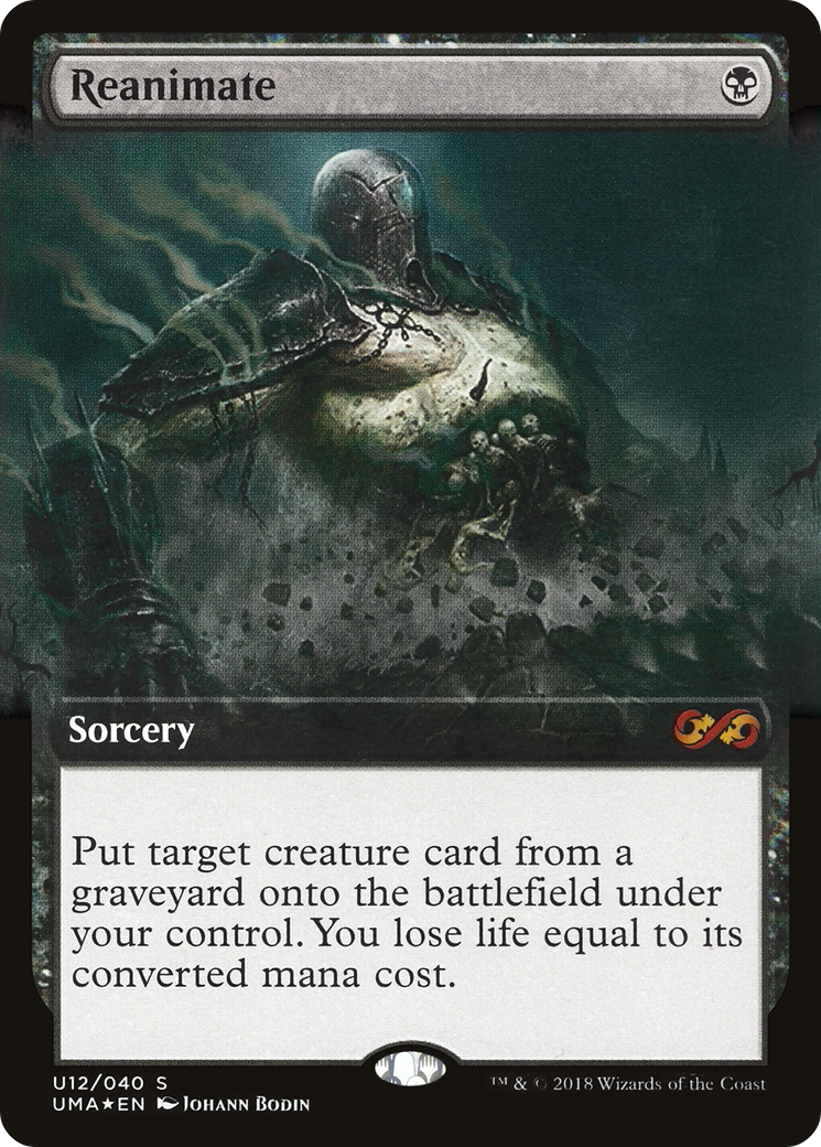 Reanimate (UMA:BT-U12) - Ultimate Box Topper: (Extended Art) Foil