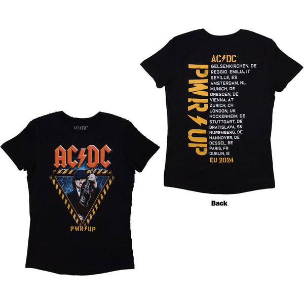 AC/DC Angus Triangle PWR-UP EU Tour '24 [T-Shirt] | Golden Apple Comics